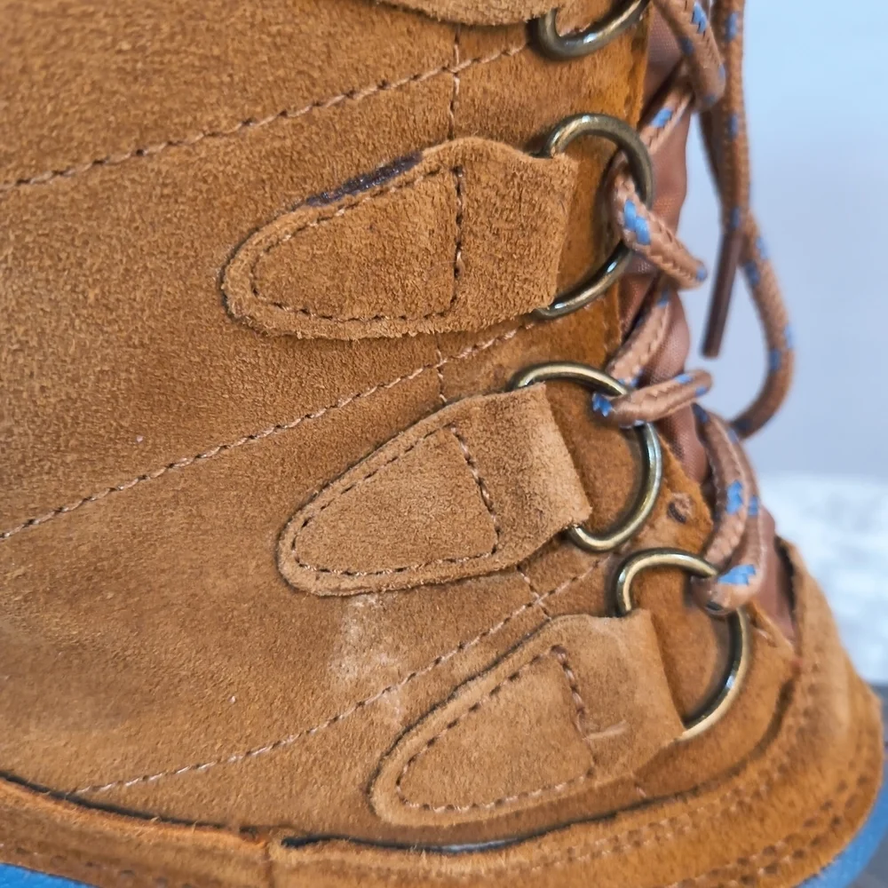 Khombu Women's Dixie Waterproof Duck Boots Brown/Gray Size 7M